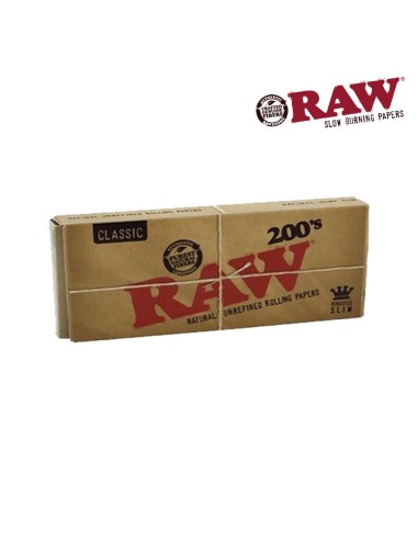 Papel de fumar Raw Classic King Size Bloc 200 (40)