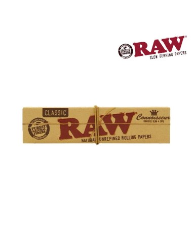 Papel de fumar Raw Classic King Size Connoisseur (24)